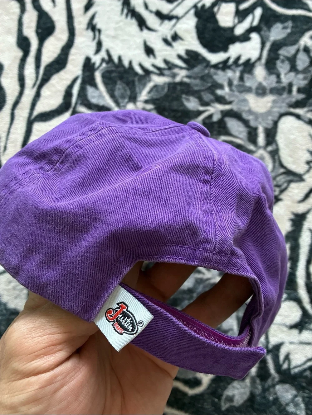 000 - VINTAGE 00s JUSTIN BOOTS EMBROIDERED Y2K COWGIRL WESTERN RHINESTONE HAT